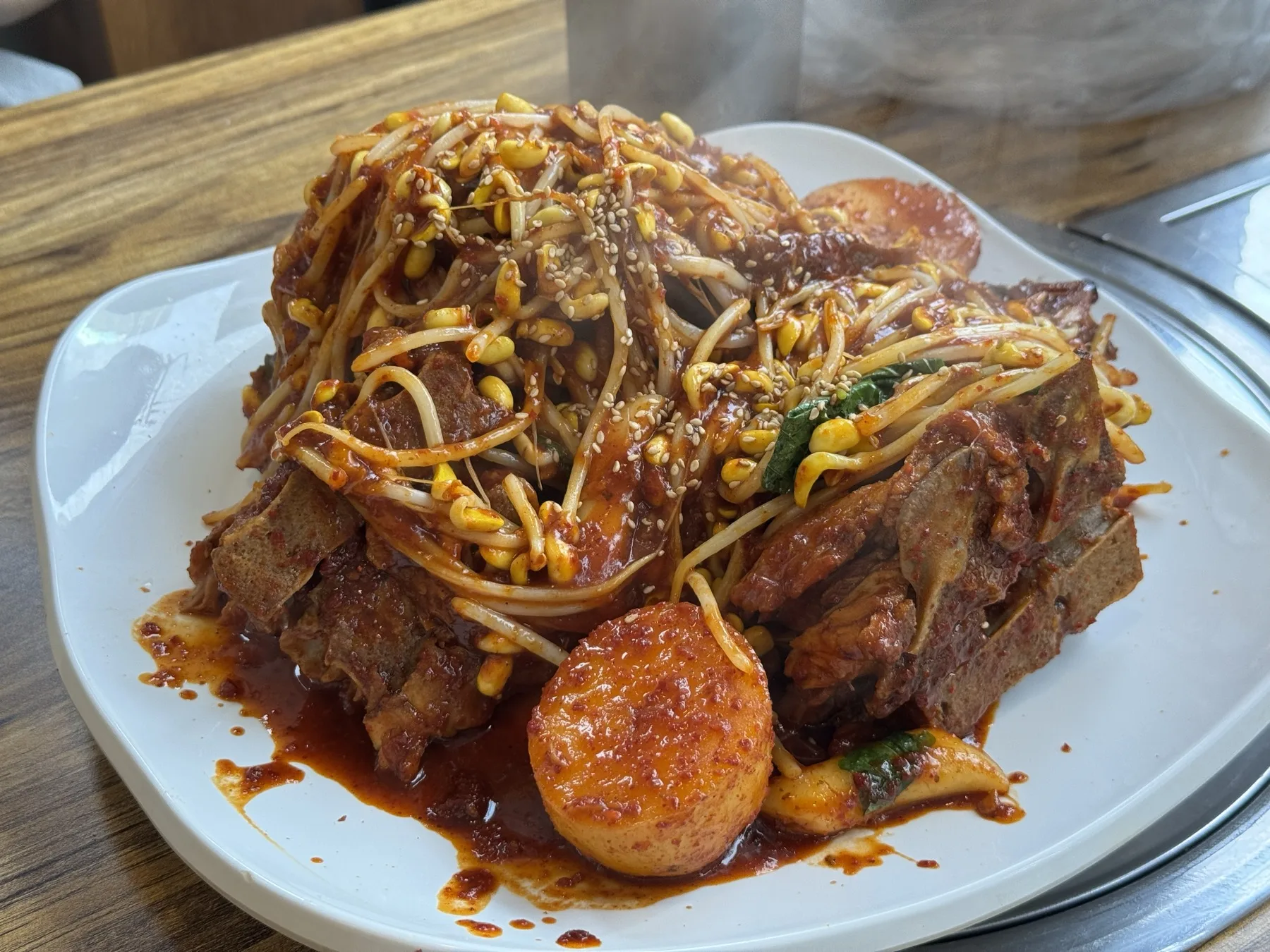 한남동감자탕 잠실새내점 뼈찜 근접 사진
